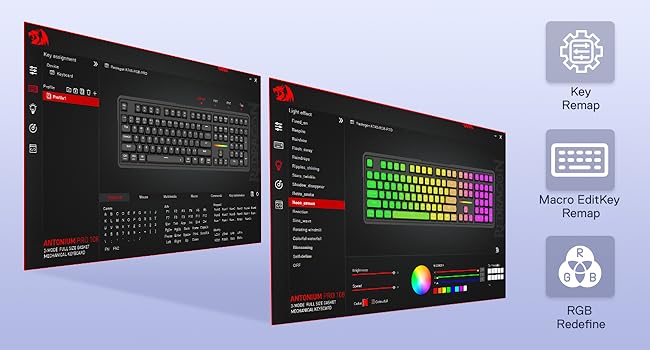 Redragon K745 PRO Wireless Gasket RGB Gaming Keyboard, 108 Keys Mechanical Keyboard w/Extra 4 Hotkeys, Hot-Swap South-Facing LED Socket, 5-Layer Noise Dampening, Round PBT Keycaps, Mint Mambo Switch,Charming Purple, Backlit Keyboard, Ergonomic Mechanical