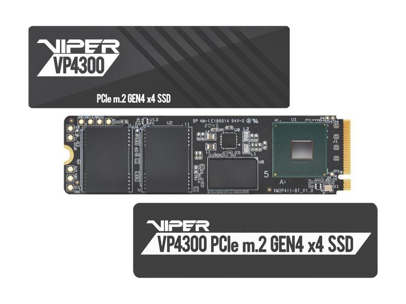 Patriot Viper VP4300 2TB M.2 Gen4 NVMe SSD – DRAM Cache, Heatsink, 7400MB/s, PCIe 4.0 x4 Internal Solid State Drive VP4300-2TBM28H