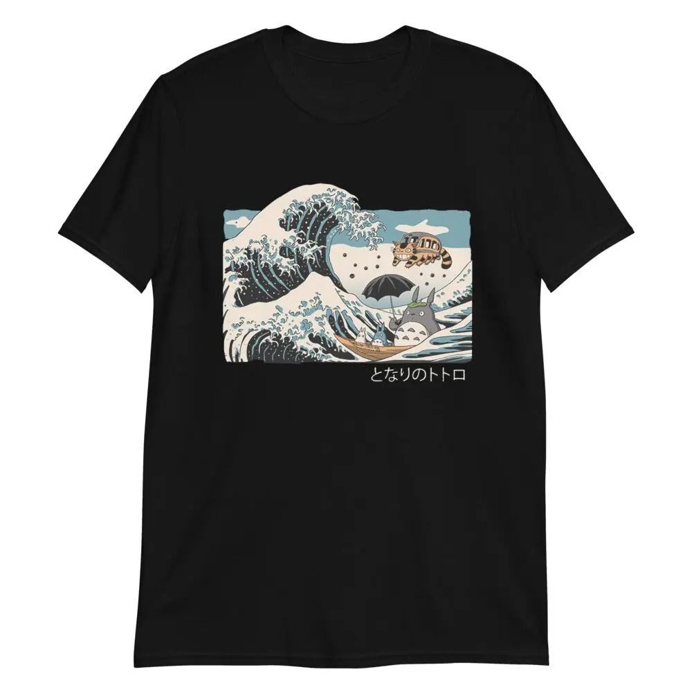 My Neighbor Totoro Characters On Ther Waves T-shirt