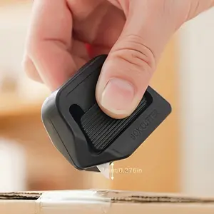 New Automatic Retractable Safety Box Cutter, Cardboard Cutter, Mini Portable Ceramic Knife with Magnetic Blade, Rustproof Non-Slip Handle, Office Essential Tool, Office Gadgets
