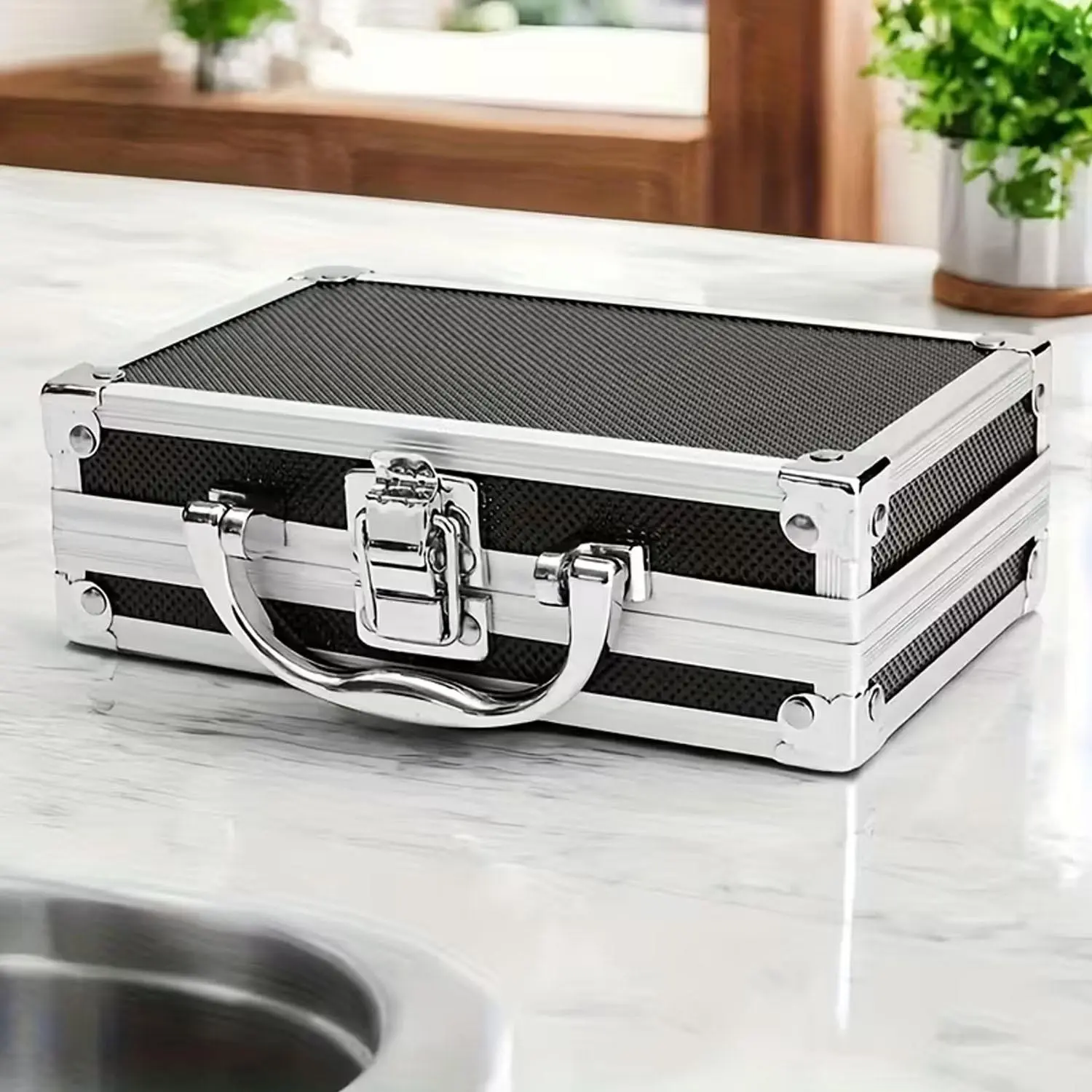 Home Use Small Anti-Theft Storage Box with Lock, Privacy Storage Box, Fire-Resistant Abs Material Handheld Safe, for Property Certificates, Contracts, Jewelry, Lockable Storage Boxes