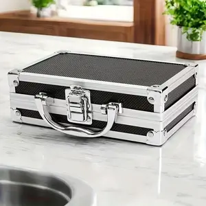 Home Use Small Anti-Theft Storage Box with Lock, Privacy Storage Box, Fire-Resistant Abs Material Handheld Safe, for Property Certificates, Contracts, Jewelry, Lockable Storage Boxes