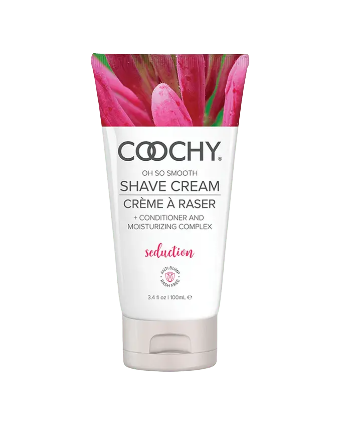 COOCHY Seduction Shave Cream - Ultra-Conditioning Formula for Zero Razor Burn & Smooth Shave - Silky Texture & Zero Irritation - Body Care & Hair Removal