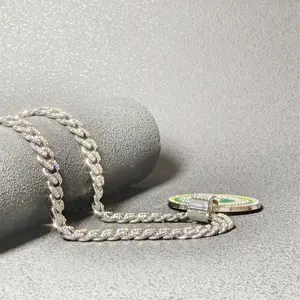 (Green Bay) Sparkling Rhinestones Cuban Necklace [G.B.P.] Letter "G" Graphic Pendant, Men's Hip-Hop Style Chain for Woman, 3pcs set Fashion Gift, Gold & Silver, A necklace that does not fade easily and is of high quality