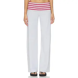 LIONESS Jetset Pant in Red Stripe