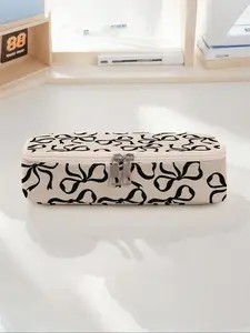 Butterfly Pattern Large Capacity Pencil Case, Durable Multi-Functional Storage Bag, Portable Zipper Organizer for School Office Supplies, Writing Stationery