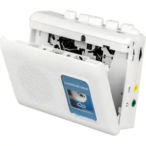 Portable Cassette Player Tape Recorder with -in Speaker,Microphone,Headphone Jack-, 4.57 x 3.54 x 1.38inch
