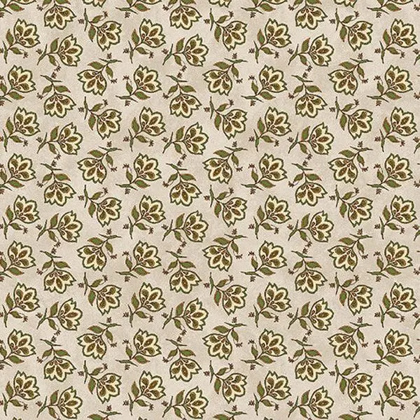 Fabric Benartex Natural Tossed Jacobean Prairie Chicks by the Quarter Yard 3114-74