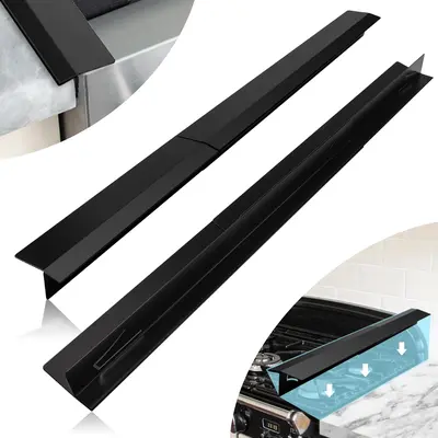 2-Pack Stove Counter Cover Heat Resistant Strip | 21-inch Silicone Gap Filler For Kitchen - View #7