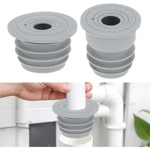 2 Pcs Silicone Anti-Odor Drain Pipe Seal Plug Deodorant Sewer Cover for Kitchen Bath Floor Drain Washing Machine Drain