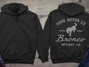 Licensed Ford Sweatshirt, Ford Motor Co Bronco Hoodie, Ford Bronco, Bronco, Ford Motor Company, Ford Car, 1966 Ford Motor, Henry Ford