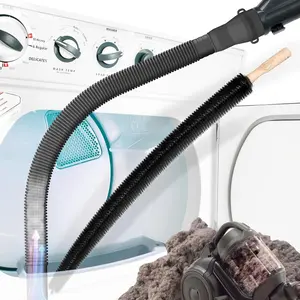 Dryer Vent Cleaner Kit 2 count - Upgraded Dryer Lint Screens Cleaner Brush Part, Dryer Lint Vacuum Attachment Fit for  Vacuum Cleaner, Dryer Lint Brush, Black