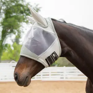 E22012-SI Equinavia Algard Soft Mesh Fly Mask - Silver