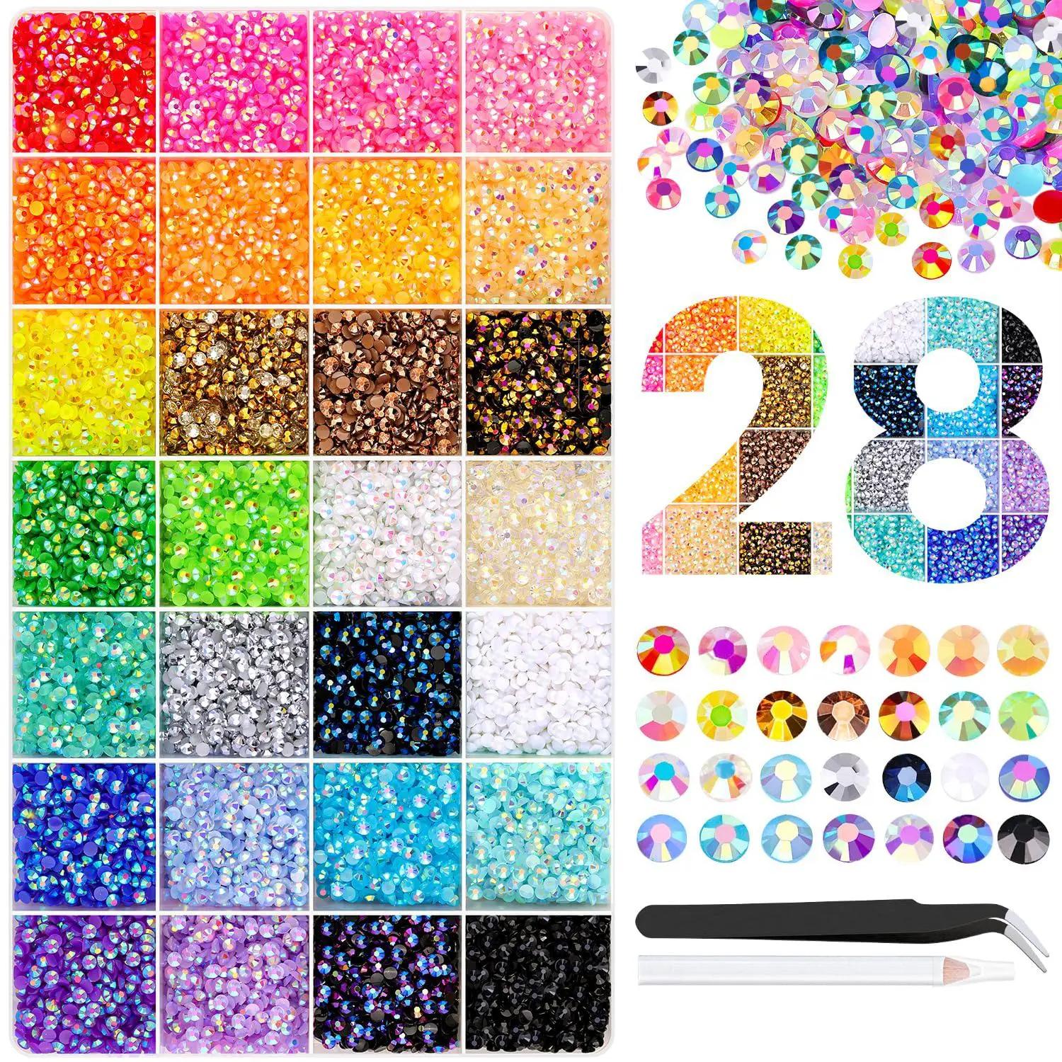 32000PCS DIY Diamond Bedazzling Kit with 3mm Mixed Resin Rhinestones , Perfect for DIY Crafts, Clothing, Nail Art Supplies bedazzled bedazzling kit-Graduation gifts-summervibes