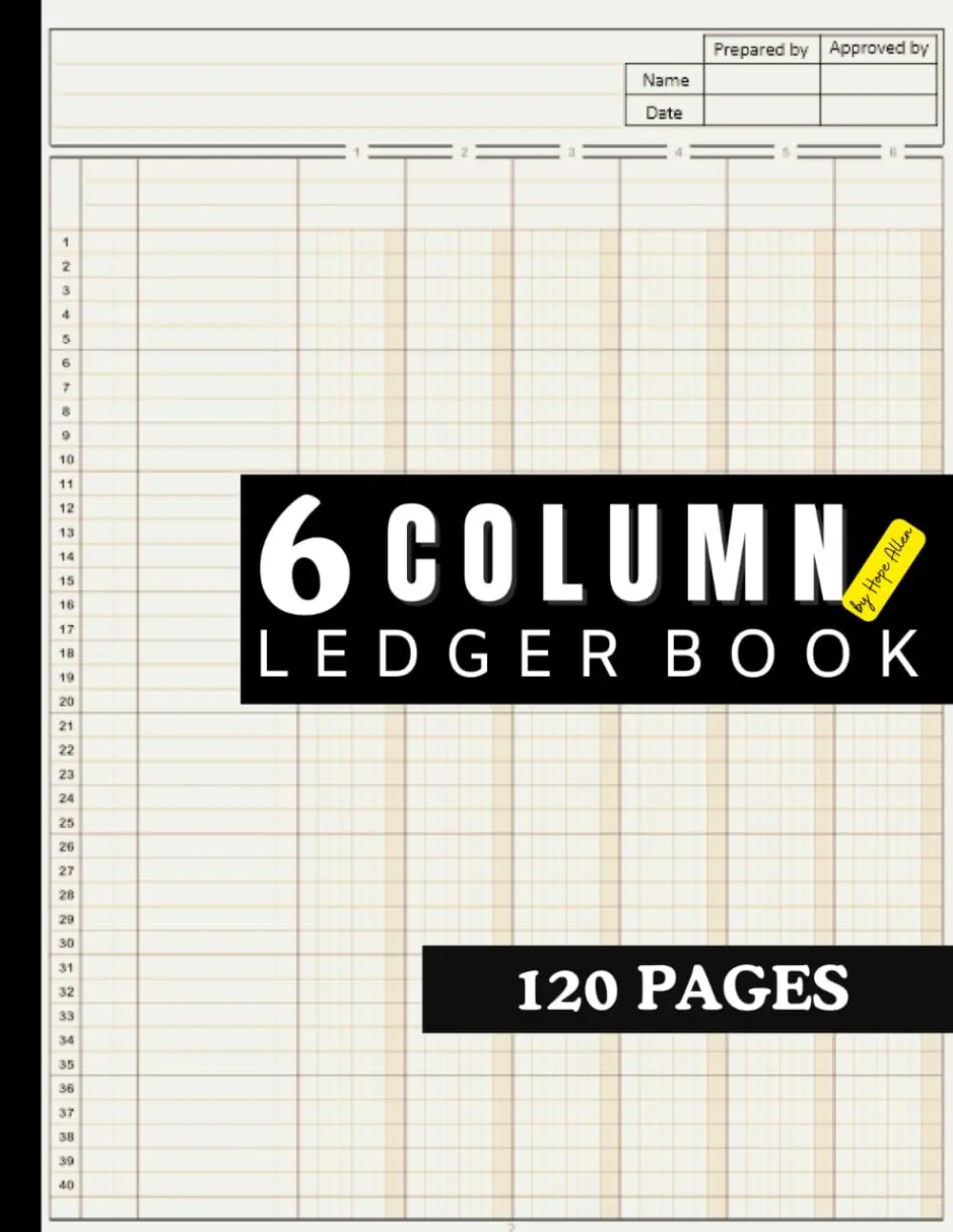 6 Column Ledger Book: Your ultimate Accounting Book for meticulous and effortless financial management: for your bookkeeping on 120 Pages