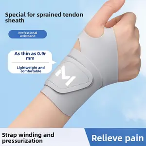 0.9mm Ultra-Thin Wrist Wrap – Breathable Compression Support for Tendonitis, Sprain, Gym, Tennis & Badminton – Adjustable Wrap for Men & Women