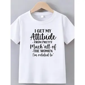 I Get My Attitude From Pretty Much All Of The Women I'm Related To Unisex T-shirt youth clothing downtown girl outfit boys clothing cute school tops teen stuff for girls kids stuff for girls teen girl clothes stocking stuffers for girls kids clothing