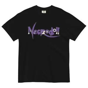 Unisex Garment-Dyed Heavyweight T-shirt Necrodoll Logo
