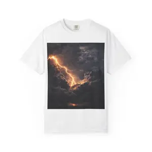 Lightning Strike T-shirt | Storm Cloud Lightning Graphic
