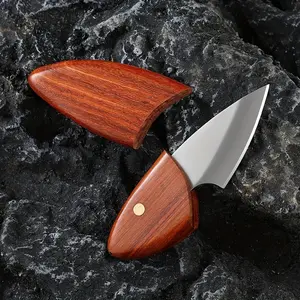 Portable Mini Pocket Knife with Case,Fruit Knife Home,Stainless Steel Barbecue Knife For Camping- Durable High-Hardness Blade