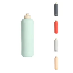 SHVITZ Sports Water Bottle - Soft-Touch Squeezable Body with One-Hand Spout- Lightweight, No Spill Water Bottle, for Gym, Cardio & Outdoor Sports - BPA Free - Water Bottle for Active Lifestyle - 24oz