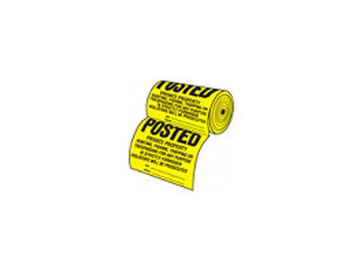 Hy-Ko TSR-100 12 x 12 Inch Posted Private Property Sign - Roll of 100