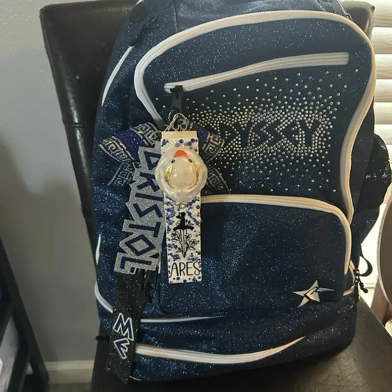 ** Team Orders Only ** 8 or more pins.   6 Inch Custom Made Rhinestone Duck Cheer Pins