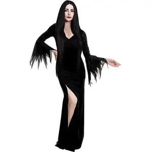 Black Witch Dress for Women for Halloween Costume Adult,Gothic Dresses for Women Valentine's Day Gifts for Kids