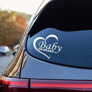 Heart Shaped Design Car Sticker, Personalized Car Decoration Sticker, Creative Self-adhesive Car Exterior Decoration Decal