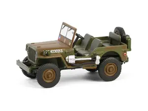 1942 Willys MB - 1st Canadian Tank Brigade Three Rivers Regiment England (Battalion 64 Series 5) Diecast 1:64 Scale Model - Greenlight 61050A