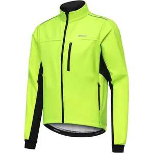 Thermal Fleece Winter Cycling Jacket for Men Windproof Insulated Bike Running Active Jacket