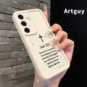 Case Compatible with Samsung Galaxy S24 ultra plus S25 S23 S22 Ultra Plus Christian Bible Isaiah Advanced fashion gift Drop Protection Shockproof Soft Silicone smartphone Cover