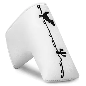 Dinosaur Style Crossbones Golf Putter Cover, Premium Blade Headcover with Soft Lining, Durable Golf Club Accessory, Father’s Day Gift, Golf Equipment