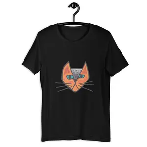 Men's cat-themed apparel Graphic T-Shirt - Short Sleeve Crew Neck Regular Fit Casual Wear | Soft & Breathable Fabric, Durable Print, Everyday Comfort, Machine Washable, urban, graphic design casual wear, street fashion