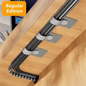 Nylon Cable Clip, 50pcs Self-adhesive Cable Holder, Under Desk Wire Management, Cable Manager, Multi-purpose Cable Tape, Home & Office Supplies, Extension Cable Organizer