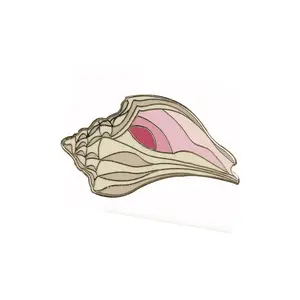 Seashell Enamel Pin - Cute Conch Shell Pin for Gymnastics Bags & More!