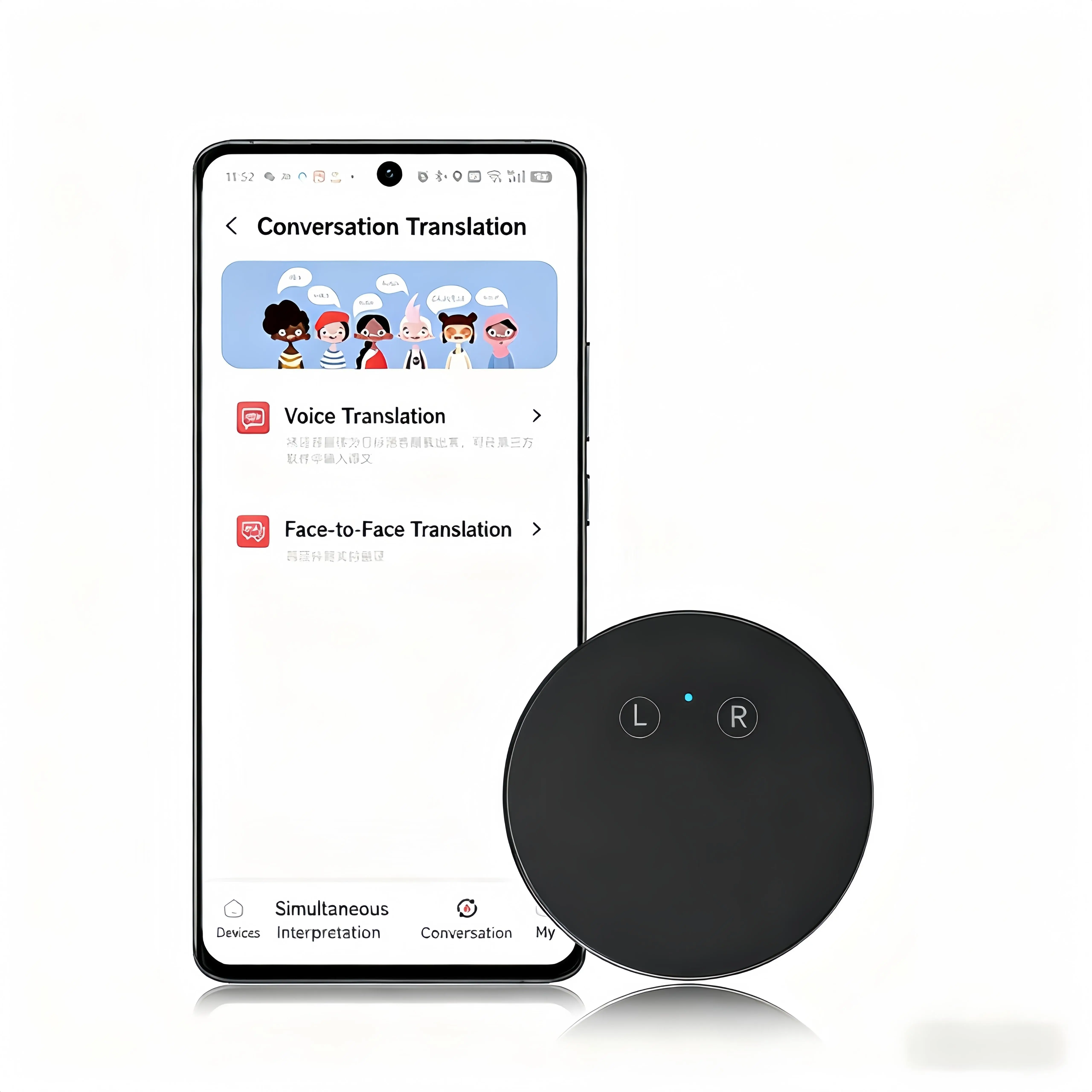 2025 Instant AI Translator Device | Real-Time Multilingual Voice Translation | iOS/Android/Google Compatible for Travel & Business