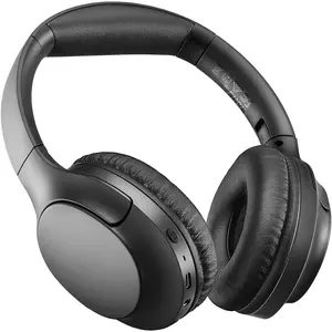 Bluetooth 5.4 Over Ear Headphones, ENC Call Noise Cancelling Mic, Foldable Wireless Headset, 70H Playback, Deep Bass Stereo Sound, Customizable EQ via Button & App, for Travel and Home, Upgraded