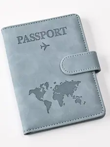 Travel Passport Holder & Card Organizer, Passport Cover, Magnetic Closure, Rfid Protection, Lightweight PU Material, Compatible with Vaccination Slots