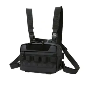 Men's Tactical Sports Backpack, Multifunctional Adjustable Strap Chest Bag, Outdoor Sports Bag for Cycling Hiking Climbing