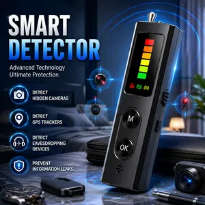 Hidden Camera Detector, GPS Tracker Detector, RF Signal Scanner, Portable Signal Detection Device for Hotel, Airbnb, Office, Home, Car and Travel, Privacy Protection, Wireless Signal Finder, Camera Detection, Personal Security Device