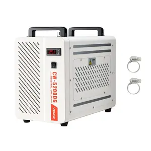 VEVOR Industrial Water Chiller, 5460 BTU/h, Industrial Water Cooler Cooling System with Compressor, 1.8 Gal Tank Capacity, 3.4GPM Max Flow, Laser Chiller, for CO2 Laser Engraving Cutting Machine