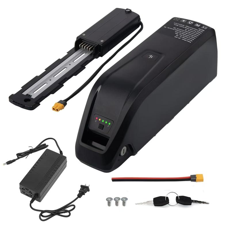 48V 15.6AH Ebike Battery, 4pin Suitable for 1500W motors with 2A Fast Charger and 40A BMS, USB Interface, Battery Indicator, Power Switch, Adult Electric Bike