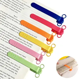 3-Pack Silicone Automatic Bookmarks with Pen Slot – Cute Page Holders & Reading Accessories, Unique Gifts for Book Lovers, Women, Men, and Kids