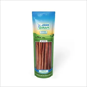 john bully Collagen Stick 12" 5PK, The Best Option for Your Dog, 100% Natural, Rich in Protein, Highly Digestible, Gluten Free,Premium Grade Quality,Odor Free The Real Collagen