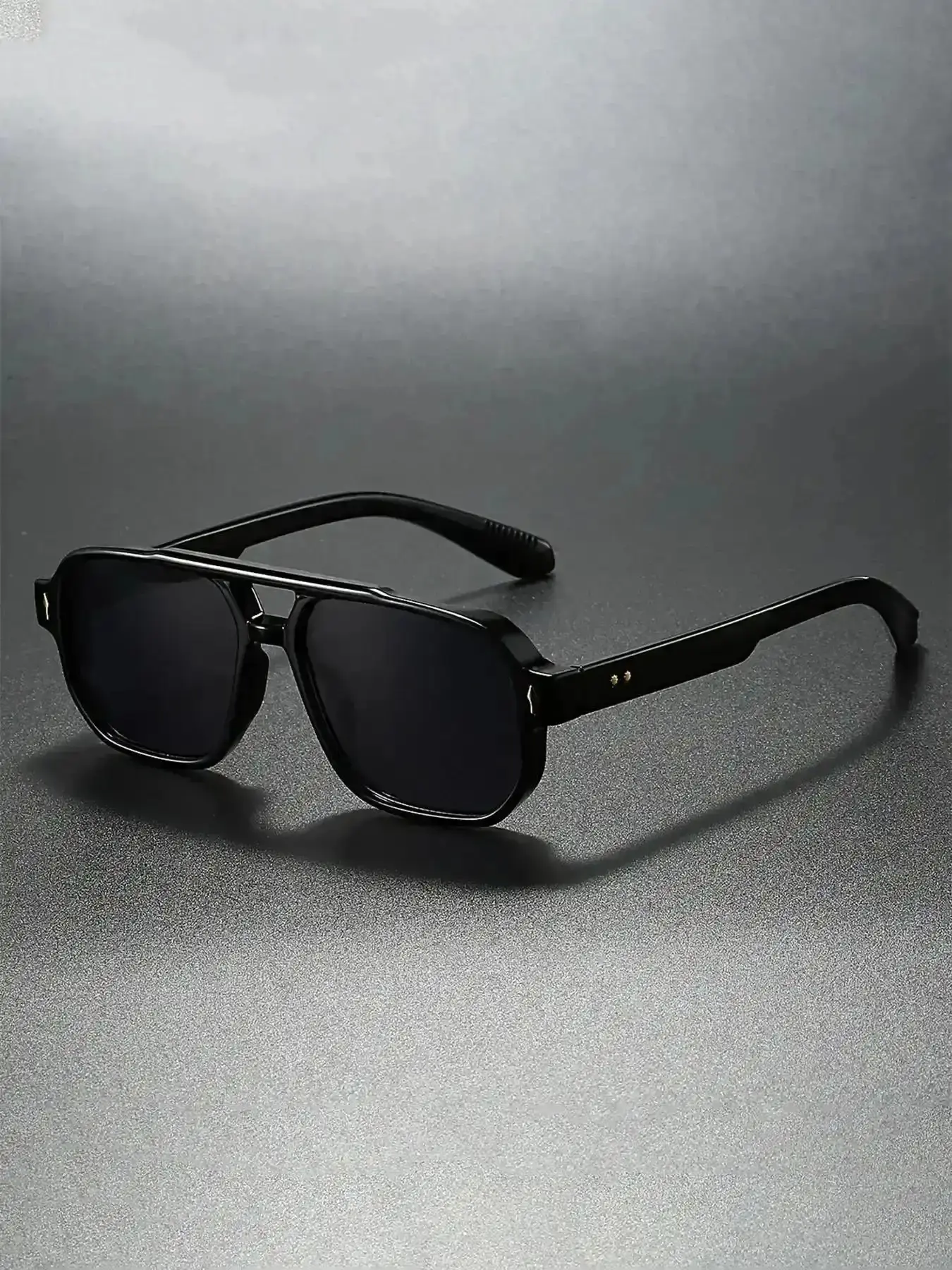 2026 New Model Double Beam Square Frame Glasses Retro Classic Style Eyewear Fashion Charming Modern Classy Wear Chic Exquisite Timeless Glamorous Perfect Piece Elegant Great Versatile Sophisticated Gift