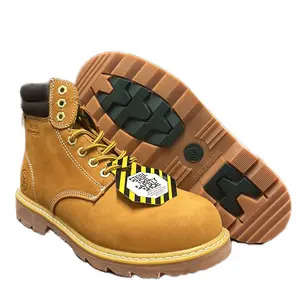 JACATA 8605 Men’s Closed Steel Toe Work Shoe, Non-Slip Rubber Safety Footwear, Water-Resistant Construction for Workers