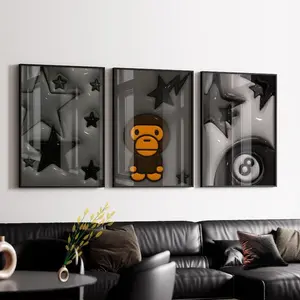 Hypebeast Room Decor Hypebeast Decor, İ love me, Cool Wall Art, 3D Wall prints, Urban Street Art Unframed