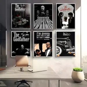 PIKPAKA Classic American  Movie Movie G-GodfatherS Poster HD Waterproof Art Poster for Home, Bar & Café Decor | Fade-Resistant, Non-Sticky, Vibrant DIY Wall Print Perfect Decorative Poster for Office & Living Room