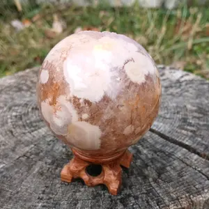Pink amethyst sphere